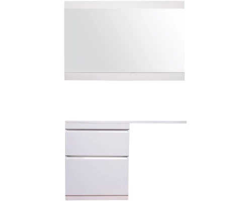 Тумба с раковиной белый глянец 130 см Style Line Даллас СС-00000557 + СС-00000541