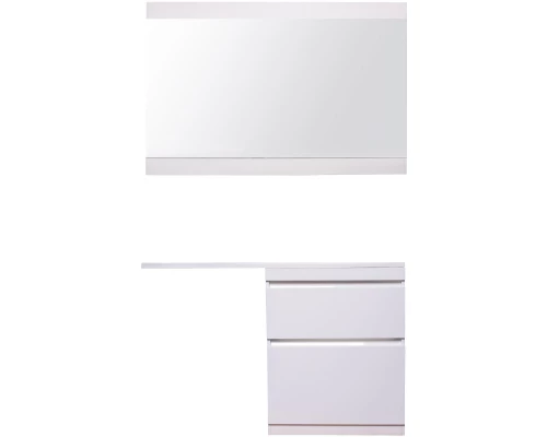 Тумба с раковиной белый глянец 130 см Style Line Даллас СС-00000557 + СС-00000540