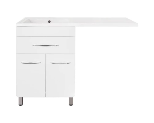 Тумба с раковиной белый глянец 120 см Style Line Валеро ЛС-00000578 + СС-00000367