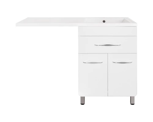 Тумба с раковиной белый глянец 120 см Style Line Валеро ЛС-00000578 + СС-00000394