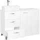 Тумба с раковиной белый глянец 120 см Style Line Берн ЛС-000010046 + СС-00002285