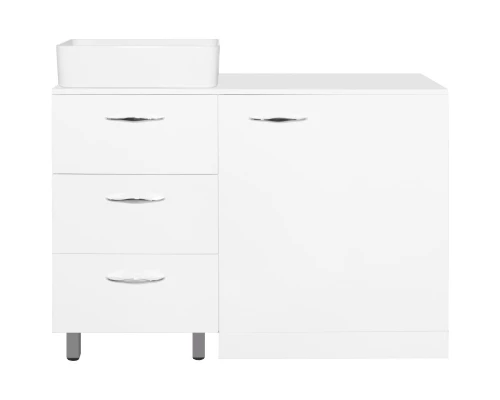 Тумба с раковиной белый глянец 120 см Style Line Берн ЛС-000010046 + СС-00002285