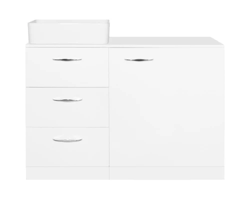 Тумба с раковиной белый глянец 120 см Style Line Берн ЛС-000010046 + СС-00002285