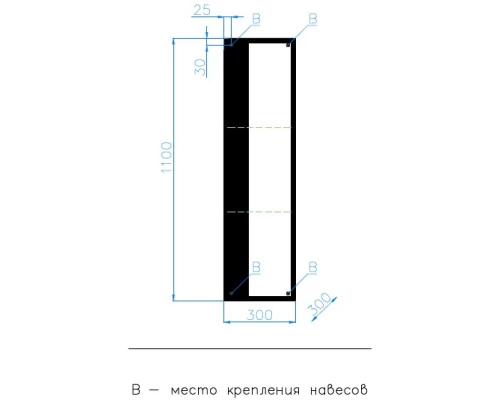 Полуколонна подвесная Style Line Амстердам ЛС-000010043