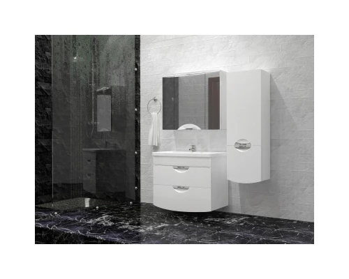 Тумба с раковиной белый глянец 80 см Style Line Жасмин 2 ЛС-000010037 + ЛС-00000156