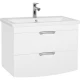 Тумба с раковиной белый глянец 80 см Style Line Жасмин 2 ЛС-000010037 + ЛС-00000156
