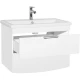 Тумба с раковиной белый глянец 80 см Style Line Жасмин 2 ЛС-000010037 + ЛС-00000156