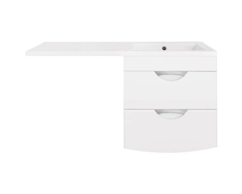 Тумба с раковиной белый глянец 120 см Style Line Жасмин 2 ЛС-00000577 + СС-00000394