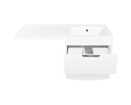 Тумба с раковиной белый глянец 120 см Style Line Жасмин 2 ЛС-00000577 + СС-00000394