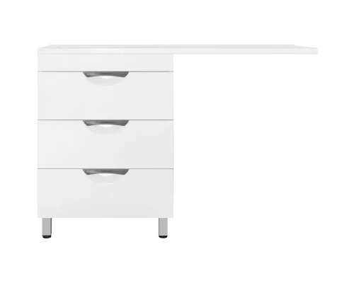 Тумба с раковиной белый глянец 120 см Style Line Жасмин ЛС-00000644 + СС-00000367