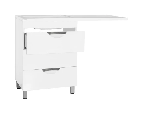 Тумба с раковиной белый глянец 120 см Style Line Жасмин ЛС-00000644 + СС-00000367
