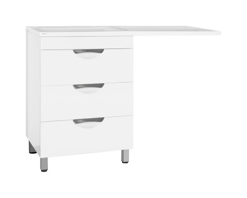 Тумба с раковиной белый глянец 120 см Style Line Жасмин ЛС-00000644 + СС-00000367