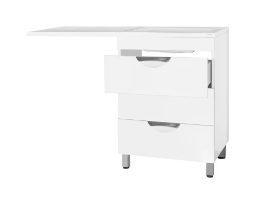 Тумба с раковиной белый глянец 120 см Style Line Жасмин ЛС-00000644 + СС-00000394