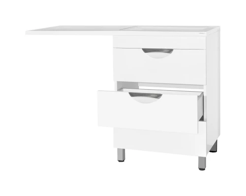 Тумба с раковиной белый глянец 120 см Style Line Жасмин ЛС-00000644 + СС-00000394