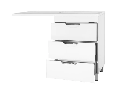 Тумба с раковиной белый глянец 120 см Style Line Жасмин ЛС-00000644 + СС-00000394