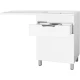 Тумба с раковиной белый глянец 120 см с бельевой корзиной Style Line Жасмин ЛС-00000645 + ЛС-00000394
