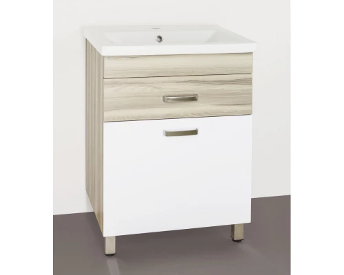 Тумба дерево/белый глянец 57 см Style Line Ориноко ЛС-00000383