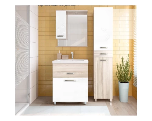 Тумба дерево/белый глянец 57 см Style Line Ориноко ЛС-00000383