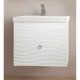 Тумба с раковиной белый глянец 80 см Style Line Вероника ЛС-00000252 + ЛС-00000156