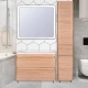 Тумба с раковиной ясень перламутр 100 см Style Line Атлантика ЛС-00000682 + ЛС-00000617