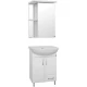 Тумба с раковиной белый глянец 51 см Style Line Эко Стандарт ЛС-00000095 + ЛС-00000159