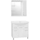 Тумба с раковиной белый глянец 80 см Style Line Эко Фьюжн ЛС-00000076 + ЛС-00000151