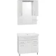 Тумба с раковиной белый глянец 90,5 см Style Line Эко Стандарт ЛС-00000110 + ЛС-00000152