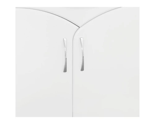 Тумба с раковиной белый глянец 60 см Style Line Эко Стандарт ЛС-00000259 + ЛС-00000143