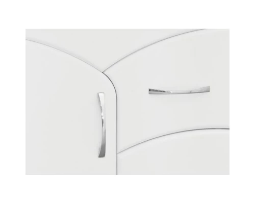 Тумба с раковиной белый глянец 66 см Style Line Эко Стандарт ЛС-00000104 + ЛС-00000144