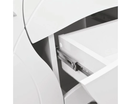 Тумба с раковиной белый глянец 66 см Style Line Эко Стандарт ЛС-00000104 + ЛС-00000144