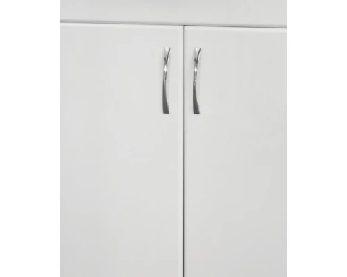 Тумба с раковиной белый глянец 83 см Style Line Эко Стандарт ЛС-00000108 + ЛС-00000163