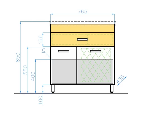 Тумба ориноко/белый глянец 76,5 см Style Line Ориноко ЛС-00000636