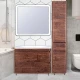 Тумба с раковиной старое дерево 80 см Style Line Атлантика ЛС-00000665 + ЛС-00000616