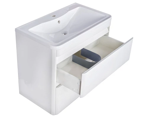 Тумба с раковиной белый матовый 100 см Style Line Атлантика СС-00000692 + ЛС-00000617