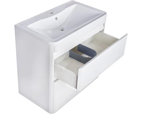 Тумба с раковиной белый матовый 80 см Style Line Атлантика СС-00000604 + ЛС-00000616