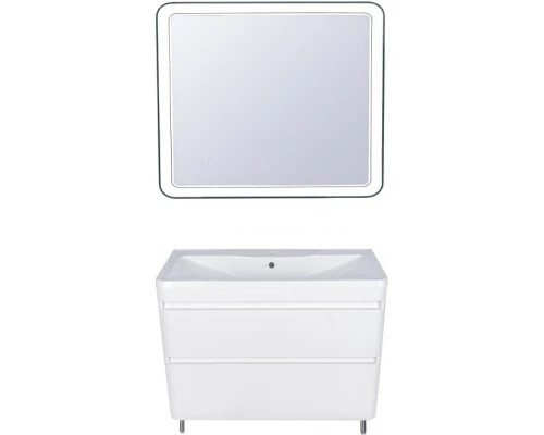 Тумба с раковиной белый матовый 80 см Style Line Атлантика СС-00000604 + ЛС-00000616