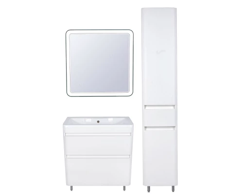 Тумба с раковиной белый матовый 80 см Style Line Атлантика СС-00000604 + ЛС-00000616