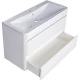 Тумба с раковиной белый матовый 100 см Style Line Атлантика СС-00000693 + ЛС-00000617
