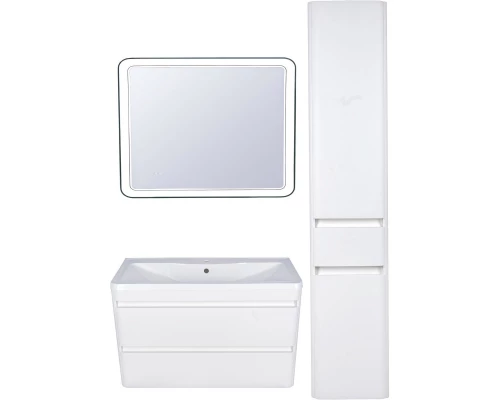 Тумба с раковиной белый матовый 100 см Style Line Атлантика СС-00000693 + ЛС-00000617