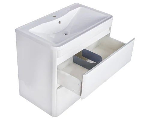 Тумба с раковиной белый матовый 80 см Style Line Атлантика СС-00000691 + ЛС-00000616