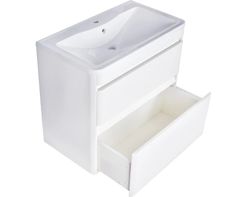 Тумба с раковиной белый матовый 80 см Style Line Атлантика СС-00000691 + ЛС-00000616