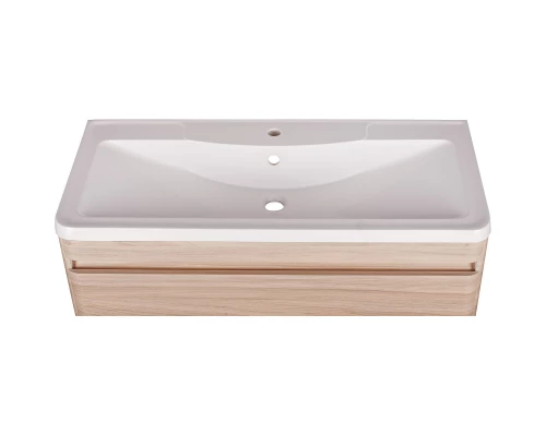 Тумба с раковиной ясень перламутр 100 см Style Line Атлантика ЛС-00000686 + ЛС-00000617