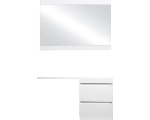 Тумба с раковиной белый глянец 110 см Style Line Даллас СС-00000704 + СС-00000439