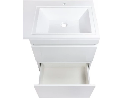 Тумба с раковиной белый глянец 110 см Style Line Даллас СС-00000704 + СС-00000439