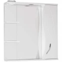Зеркальный шкаф 75x83 см белый глянец Style Line Амелия ЛС-00000014
