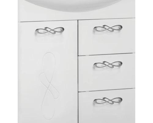 Тумба с раковиной белый глянец 65 см Style Line Венеция ЛС-00000254 + ЛС-00000148