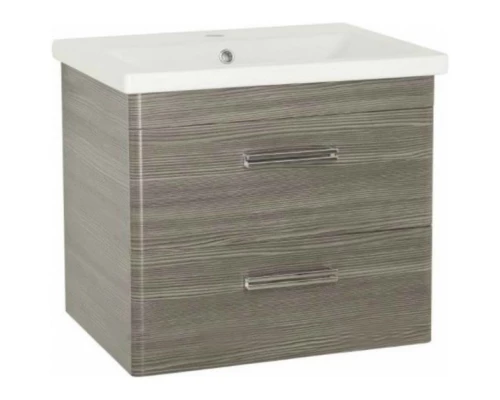 Тумба с раковиной шелк зебрано 70 см Style Line Лотос ЛС-00000490 + ЛС-00000211