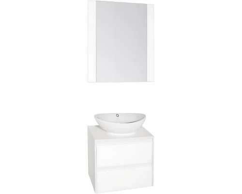 Тумба с раковиной осина белая/белый лакобель 70 см Style Line Монако ЛС-00000623 + СС-00000649