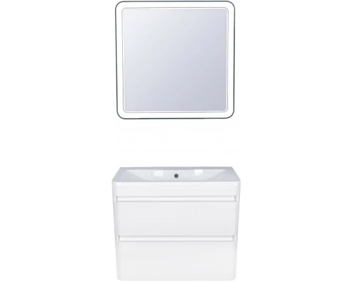 Тумба с раковиной белый матовый 60 см Style Line Атлантика СС-00002206 + СС-00002203