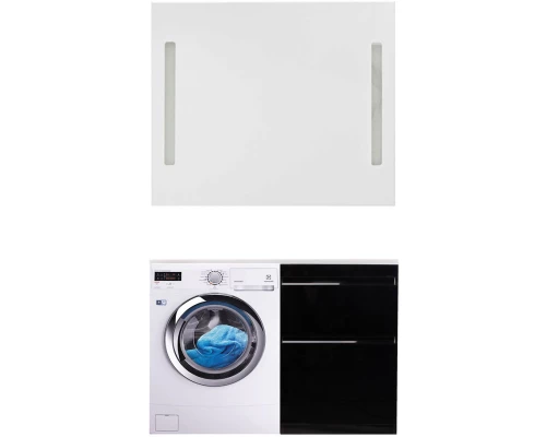 Тумба с раковиной белый глянец 120 см Style Line Даймонд СС-00000560 + СС-00000394